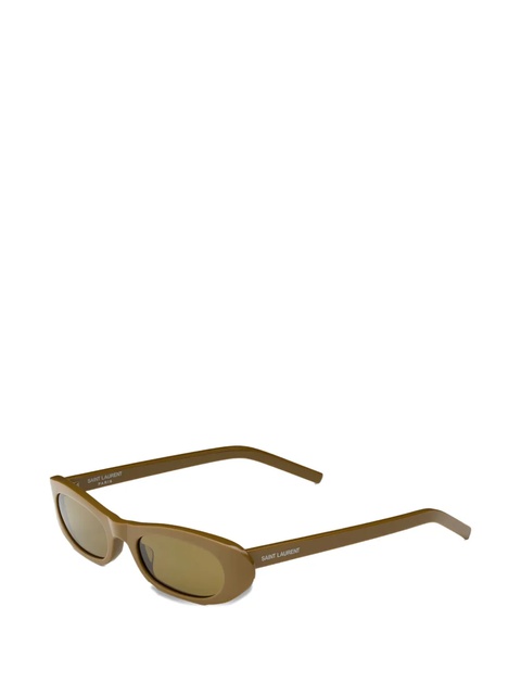 Saint Laurent oval-frame sunglasses - Brown - zdjęcie produktu nr 1