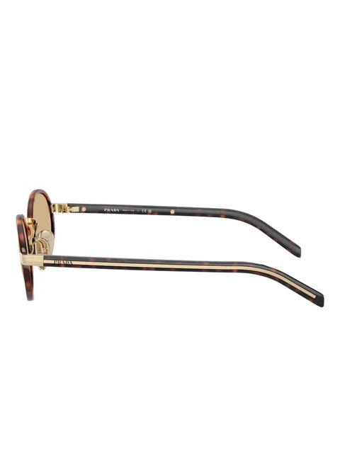Prada Eyewear tortoiseshell round-frame sunglasses - Brown - zdjęcie produktu nr 2