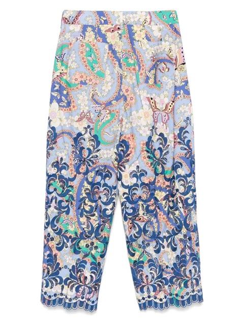 ETRO floral-print trousers - Blue - zdjęcie produktu nr 2