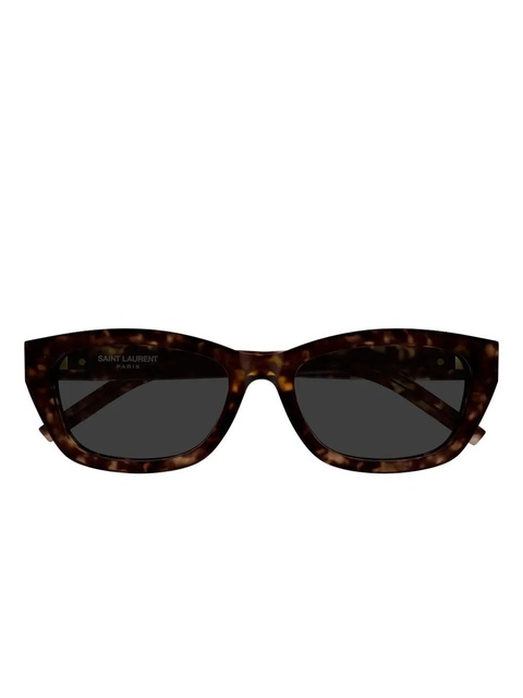 Saint Laurent Eyewear cat-eye logo sunglasses - Brown - zdjęcie produktu nr 2