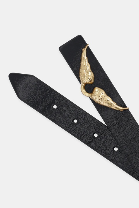 ZADIG&VOLTAIRE pasek skórzany damski kolor czarny LWBT01343 - zdjęcie produktu nr 1