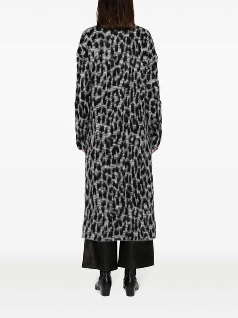 Zadig&Voltaire leopard-print cardigan coat - Grey - zdjęcie produktu nr 2