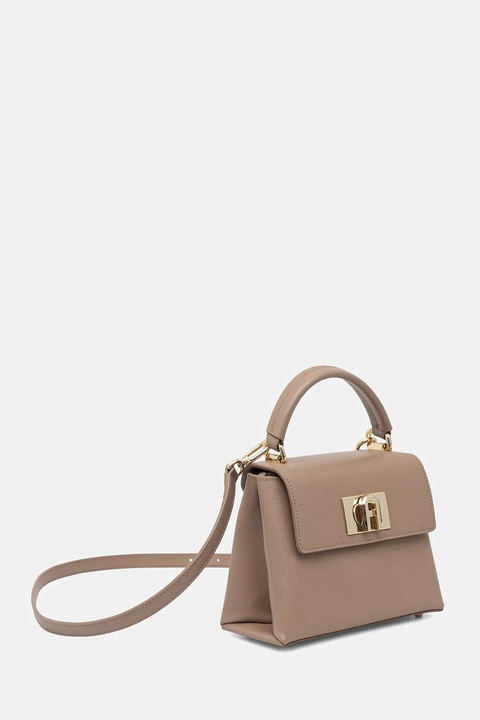 Furla torebka skórzana kolor beżowy WB00109.ARE000.1257S - zdjęcie produktu nr 2