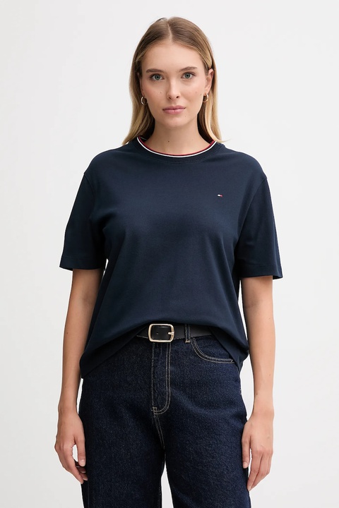 Tommy Hilfiger t-shirt damski kolor granatowy WW0WW47310 - zdjęcie produktu nr 1
