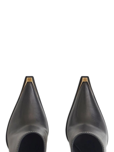 ETRO metallic toe-cap leather mules - Black - zdjęcie produktu nr 1