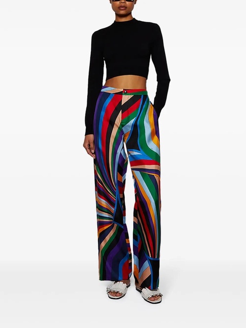 PUCCI iride-print silk trousers - Black - zdjęcie produktu nr 2