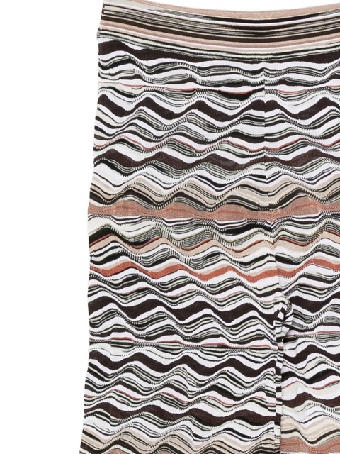 Missoni wave-pattern straight-leg trousers - Neutrals - zdjęcie produktu nr 2