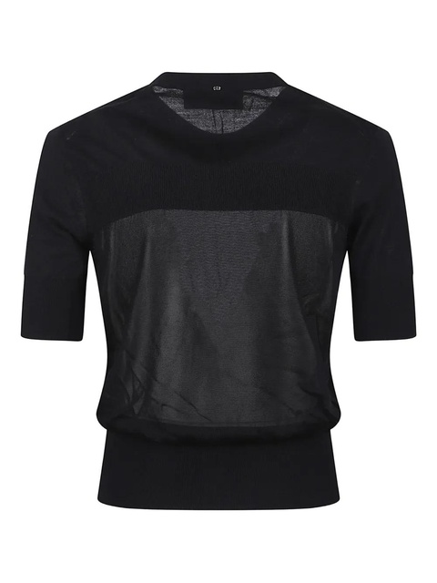 Sportmax fine-knit T-shirt - Black - zdjęcie produktu nr 1