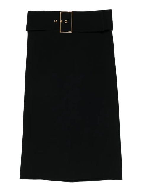 Rowen Rose buckle mini skirt - Black - zdjęcie produktu nr 1