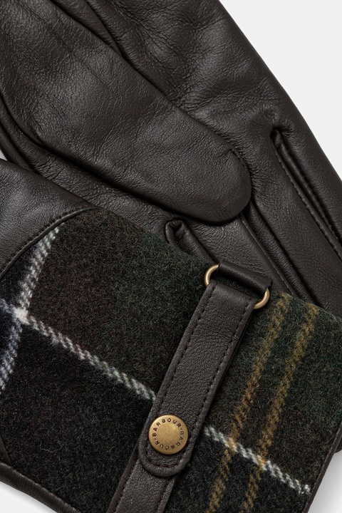 Barbour rękawiczki skórzane damskie kolor brązowy LGL0037 - zdjęcie produktu nr 2