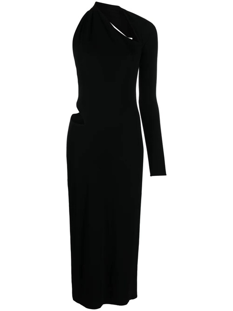 Versace one-shoulder cut-out midi dress - Black - zdjęcie produktu nr 1