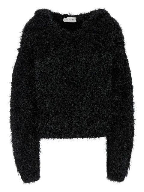 Sportmax long-sleeve V-neck sweater - Black - zdjęcie produktu nr 2