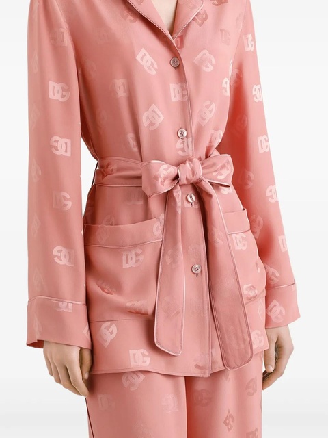 Dolce & Gabbana silk jacquard shirt - Pink - zdjęcie produktu nr 2