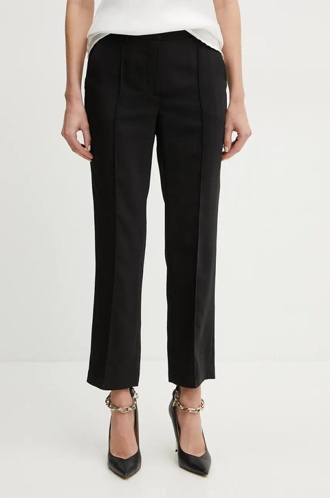 Silvian Heach spodnie NIKAN damskie kolor czarny proste medium waist GPP25397PA - zdjęcie produktu nr 1