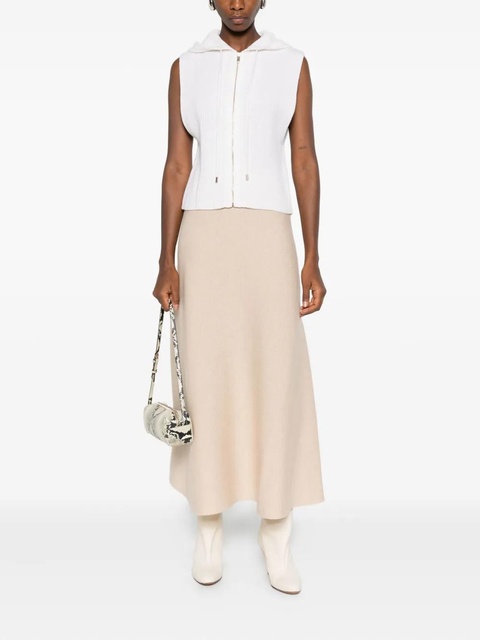 Max Mara zip-up sleeveless hoodie - White - zdjęcie produktu nr 2