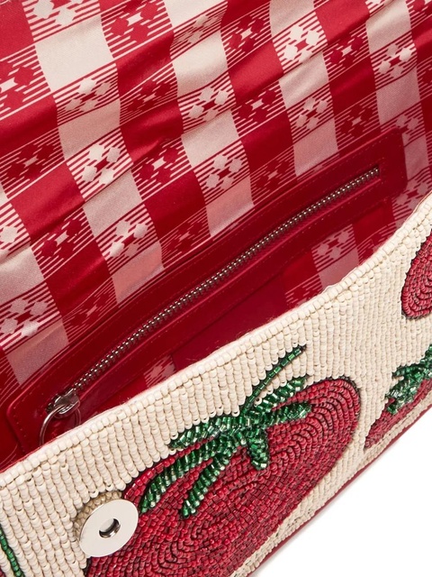 STAUD Tommy beaded-tomato shoulder bag - Neutrals - zdjęcie produktu nr 2
