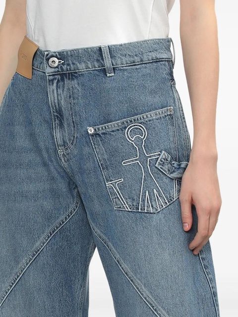 JW Anderson Workwear straight-leg jeans - Blue - zdjęcie produktu nr 2