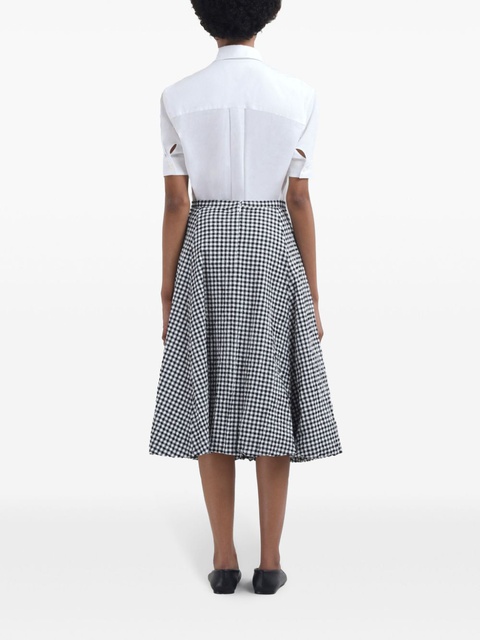 Marni check-print midi skirt - Black - zdjęcie produktu nr 2