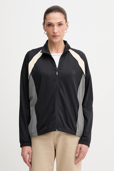 United Colors of Benetton bluza damska kolor czarny gładka 330X3M07O - zdjęcie produktu nr 1