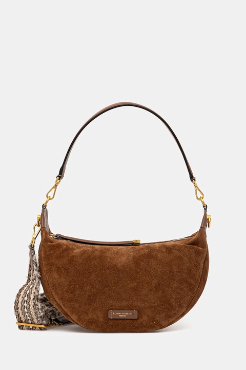 Gianni Chiarini torebka zamszowa AISHA kolor brązowy BS.12050.CM - zdjęcie produktu nr 1