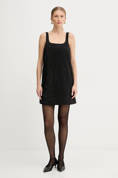 Pinko sukienka kolor czarny mini prosta 105927 A287 - zdjęcie produktu nr 2