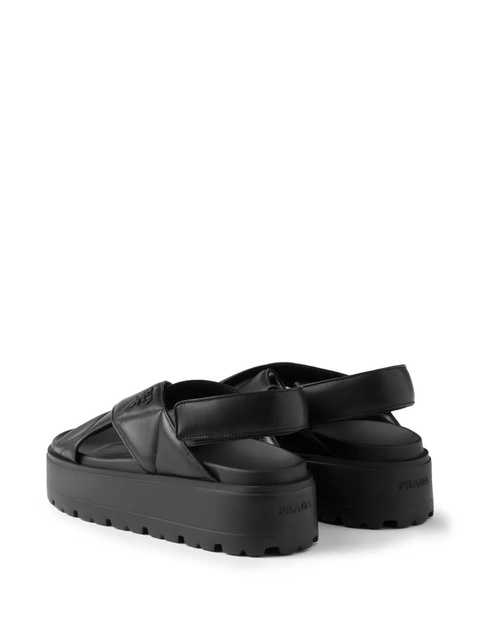 Prada 45mm leather sandals - Black - zdjęcie produktu nr 2