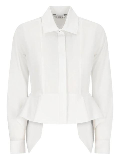 Max Mara peplum-hem shirt - White - zdjęcie produktu nr 2