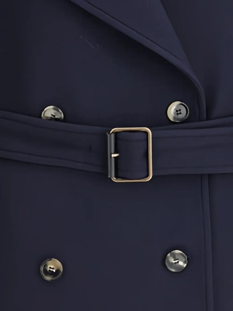 LOEWE button belt double breasted peacoat - Blue - zdjęcie produktu nr 2