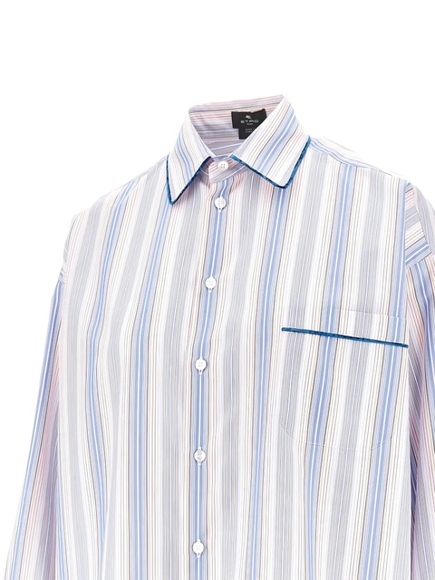 ETRO striped collar shirt - Blue - zdjęcie produktu nr 1