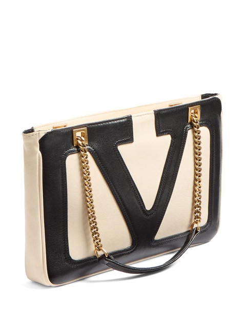 Valentino Garavani small Viva Superstar leather tote bag - Neutrals - zdjęcie produktu nr 2