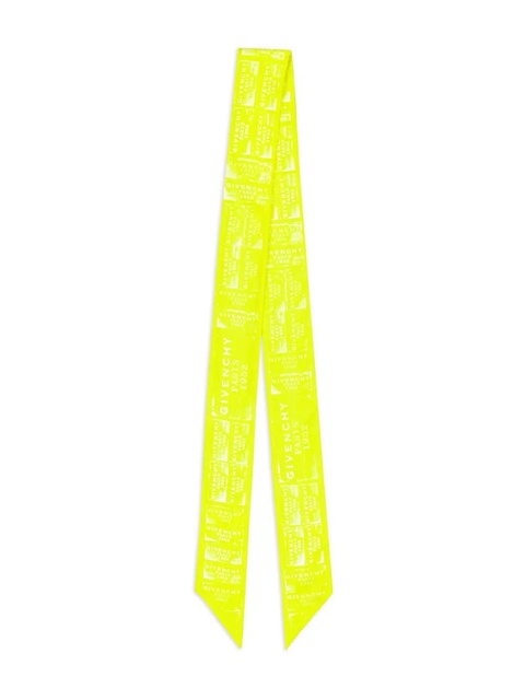 Givenchy graphic-print silk scarf - Yellow - zdjęcie produktu nr 1