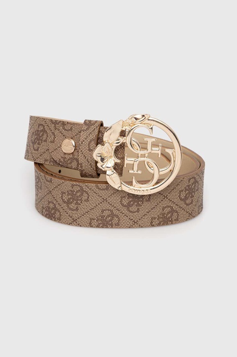 Guess pasek EMERA damski kolor beżowy BW9105 P4235 - zdjęcie produktu nr 2