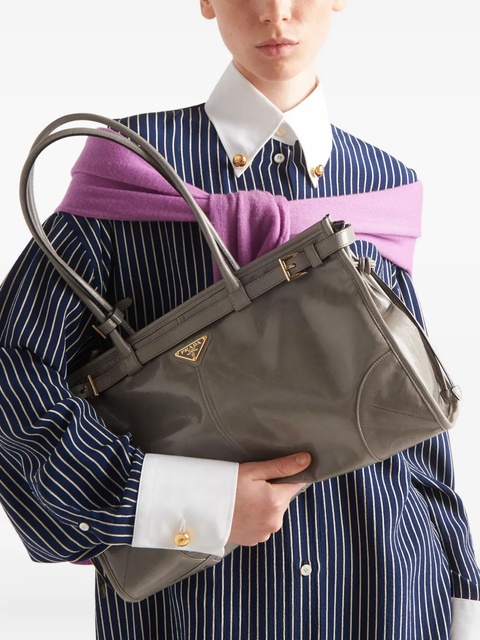 Prada large Bonnie tote bag - Grey - zdjęcie produktu nr 2