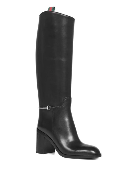 Gucci 85mm Horsebit-detailed boots - Black - zdjęcie produktu nr 1