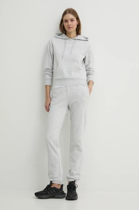 Guess bluza SOFIA damska kolor szary z kapturem gładka O5RQ02 KCO31 - zdjęcie produktu nr 2
