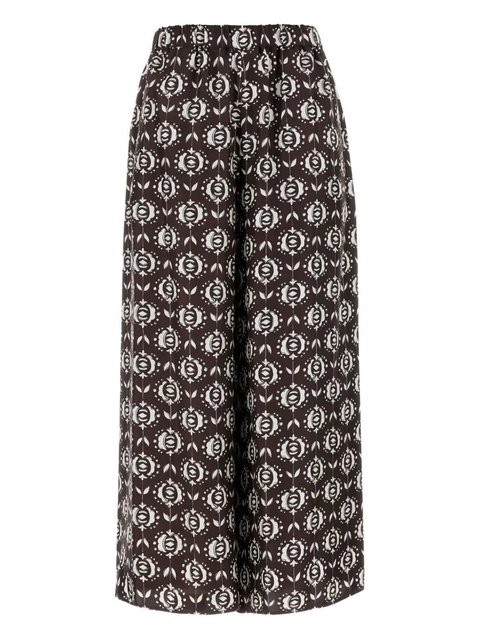 Weekend Max Mara floral-print pants - Brown - zdjęcie produktu nr 1