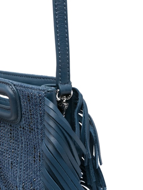 Maje crystal-embellished mini bag - Blue - zdjęcie produktu nr 2