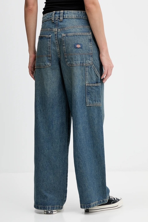 Dickies jeansy damskie kolor granatowy DK0A4Z6S - zdjęcie produktu nr 2