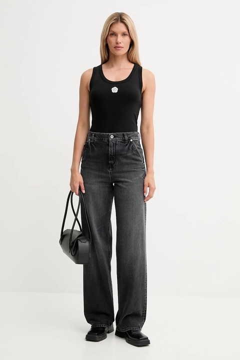 Kenzo top kolor czarny FF52TO7384SJ - zdjęcie produktu nr 2