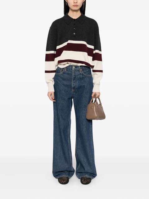 Róhe striped polo top - Grey - zdjęcie produktu nr 1