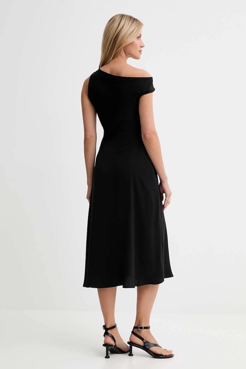 Calvin Klein sukienka kolor czarny maxi rozkloszowana LV044D045G - zdjęcie produktu nr 2