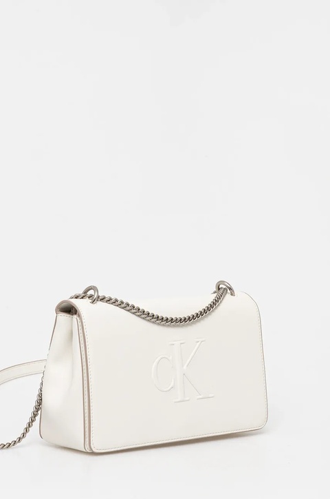 Calvin Klein Jeans torebka kolor biały LV04K3035G - zdjęcie produktu nr 2