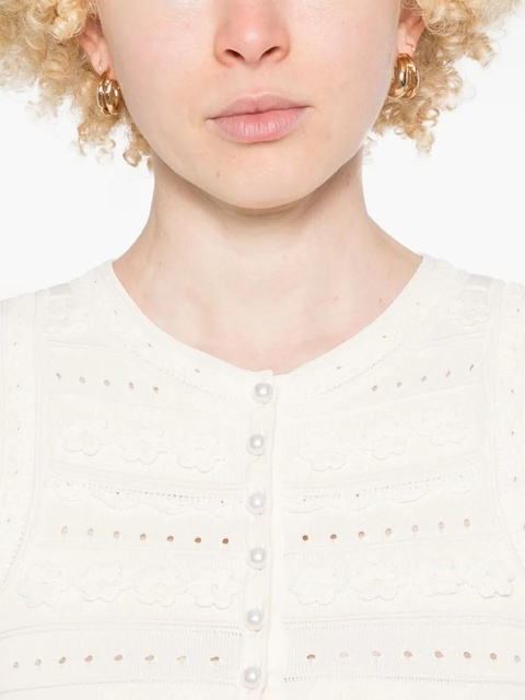 SANDRO crochet vest - Neutrals - zdjęcie produktu nr 2