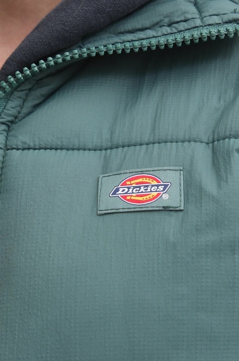 Dickies kurtka damska kolor zielony zimowa - zdjęcie produktu nr 2