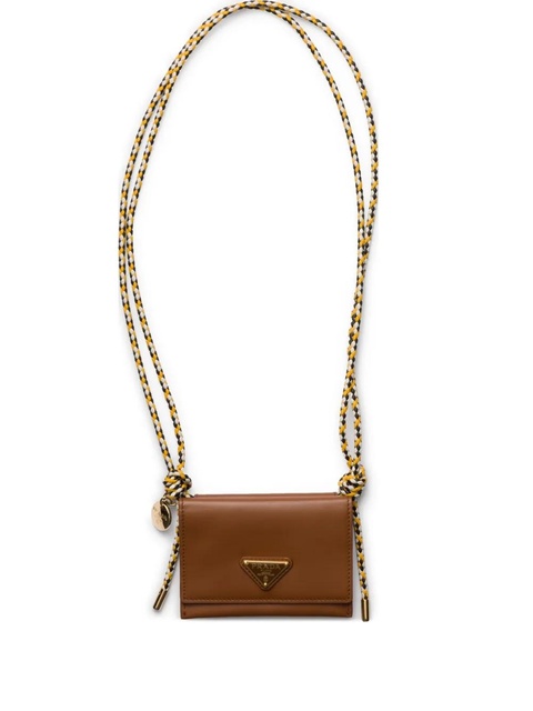 Prada leather card holder - Brown - zdjęcie produktu nr 1