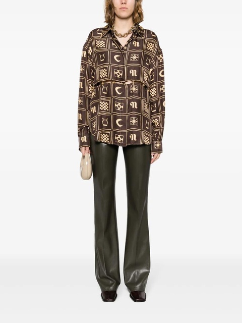 Nanushka Leena faux-leather trousers - Green - zdjęcie produktu nr 2