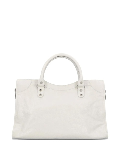 Balenciaga medium Le City lambskin tote bag - White - zdjęcie produktu nr 2