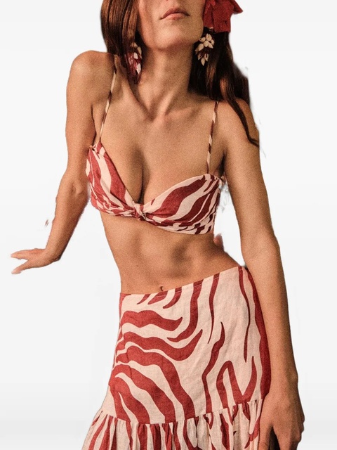 Johanna Ortiz Bohemia tiered skirt - Neutrals - zdjęcie produktu nr 2