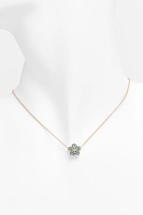 Tory Burch naszyjnik pozłacany Kira Flower Pendant 158996.702 - zdjęcie produktu nr 2