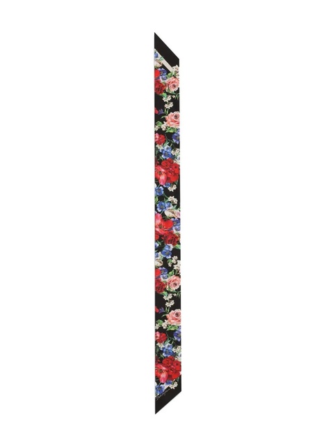 Dolce & Gabbana floral-print headscarf - Black - zdjęcie produktu nr 1